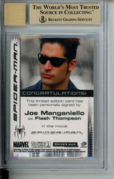 2007 Spider-Man 3 Autograph Joe Manganiello / Flash T. LE Auto BGS 9.5/10